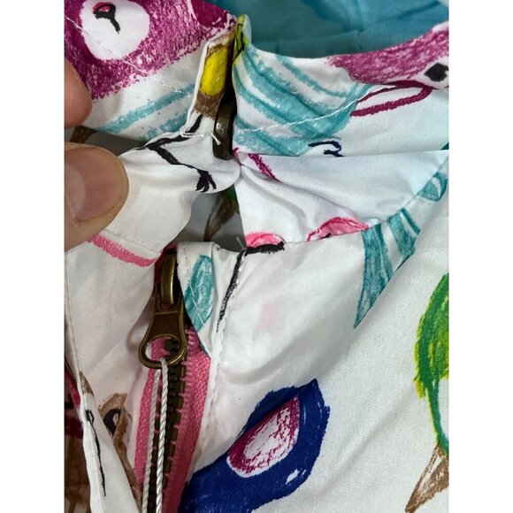 Haxin Cat Raincoat Jacket 2Y White Hoodie Preppy Modern Retro - Picture 12 of 16